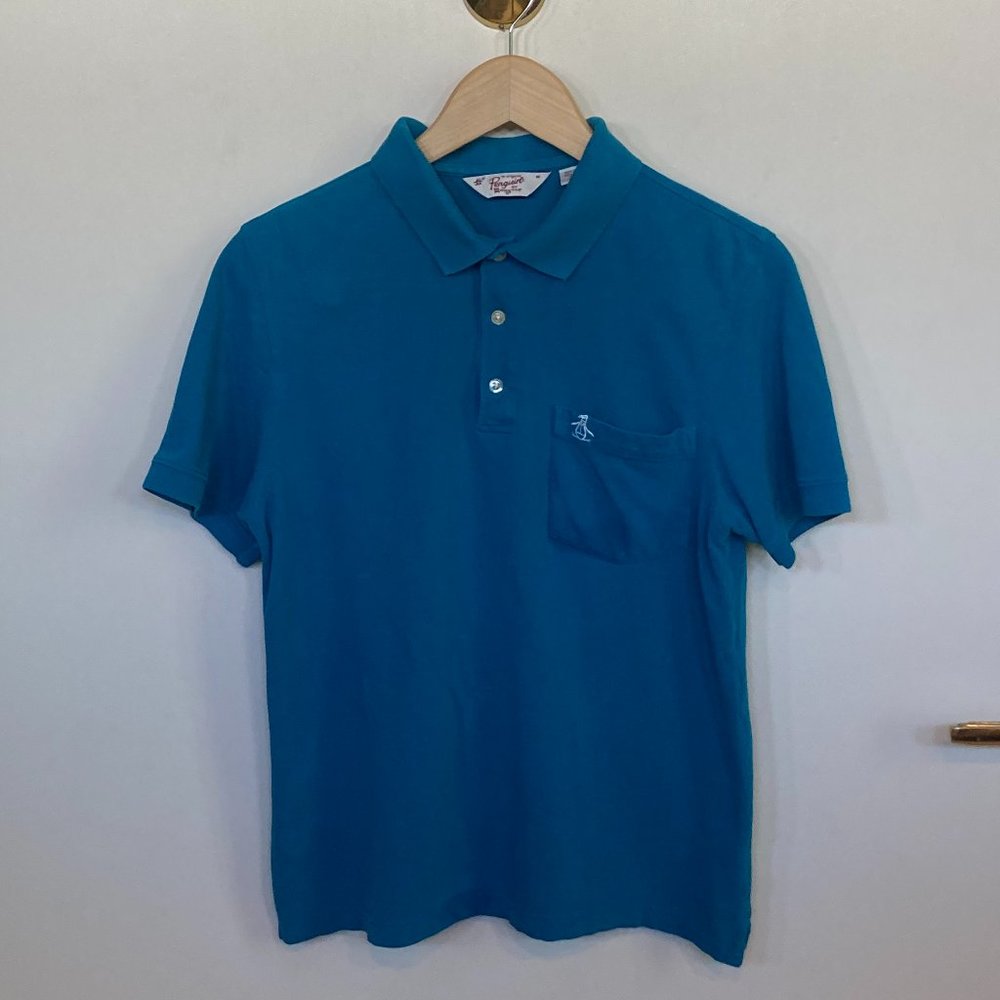 Teal Penguin Polo Shirt